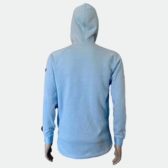 Under Armour Project Rock Hoodie Men's Small Loose Coldgear Sweatshirt Respect - Picture 2 of 5